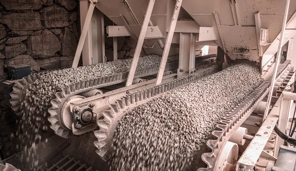 Incline Screw Conveyor – Cement Industry